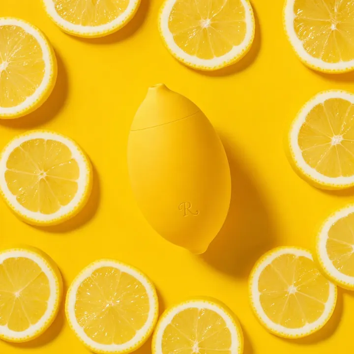 Klitoralni masažer Lem v obliki limone – pogled od spredaj