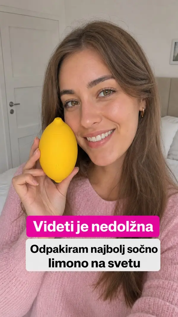 Stranka v videu pokaže masažer Lem